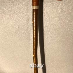 Vintage Shepherds Crook Hand Carved