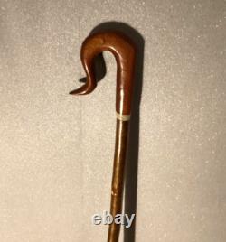Vintage Shepherds Crook Hand Carved