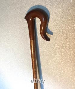 Vintage Shepherds Crook Hand Carved