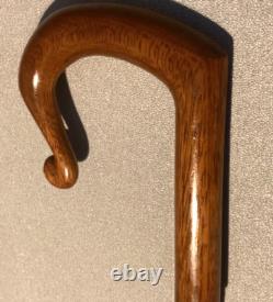 Vintage Shepherds Crook Hand Carved