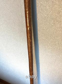 Vintage Shepherds Crook Hand Carved