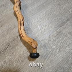 Vintage Twisted Vine Walking Stick Hand Carved And 38 Tall. Unique Collectible