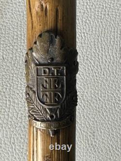 Vintage Walking Stick Dog Head Carved Hunting Dog, German Turnerplakette