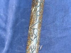 Vintage Well Made Carved Pool Cue / Concealed Walking Stick Cane
