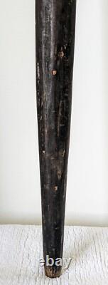 Vintage hand carved African tribal walking stick 89cm length