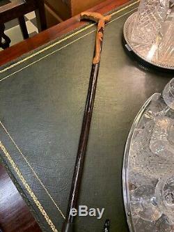 Vintage hand-carved Bird Walking Stick