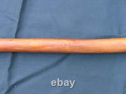 Vintage walking stick with carved head handle