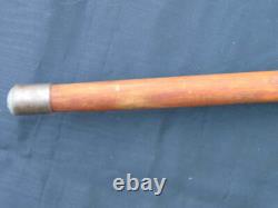 Vintage walking stick with carved head handle