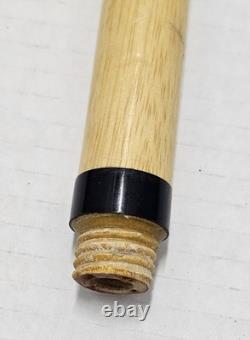 Vtg Dragon Carved Wood & Brass Walking Stick Inside Cane 2 Piece Pool Cue