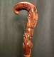 WALKING STICK Christian Cross Carved Wooden Pilgrim Walking Cane