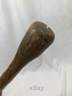 WW1 French Trench Art & Weapon Walking Stick Hand Carved
