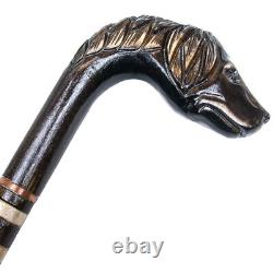Walking Cane Handmade Wooden Carved Handcrafted Stick Handle