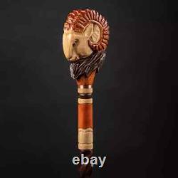 Walking Cane Wooden Hand Carved For Men, Animal Walking Canes Custom Order Stick