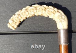 Walking Stick Ben Cox Julius Klinkhardt Carving Antique Cane