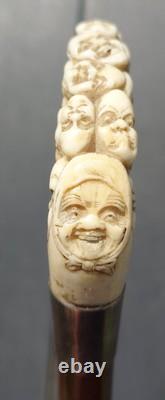 Walking Stick Ben Cox Julius Klinkhardt Carving Antique Cane