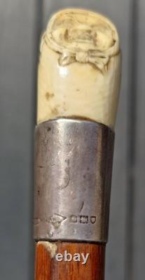 Walking Stick Ben Cox Julius Klinkhardt Carving Antique Cane