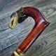Walking Stick Cane Wooden Walking Cane Handmade Hand Carving Eagle new