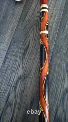 Walking Stick Cane Wooden Walking Cane Handmade Hand Carving Eagle new