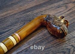 Walking Stick Cane Wooden Walking Cane Handmade Hand Carving Monkey UK