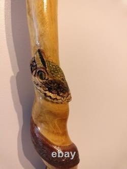 Walking Stick (Hand Carved Rattlesnake)