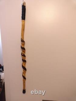Walking Stick (Hand Carved Rattlesnake)