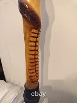 Walking Stick (Hand Carved Rattlesnake)
