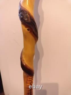 Walking Stick (Hand Carved Rattlesnake)