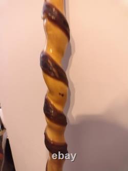 Walking Stick (Hand Carved Rattlesnake)