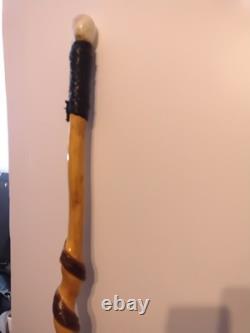 Walking Stick (Hand Carved Rattlesnake)