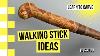 Walking Stick Ideas Woodcarving A Herringbone Pattern