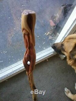 Walking Stick hand carved by Artist Bob Combs made in Ozark MO @ArtSculpture