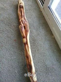 Walking Stick hand carved by Artist Bob Combs made in Ozark MO @ArtSculpture