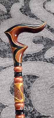 Walking cane women Walking cane stick Hand carved walking stick Hiking stick