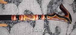 Walking cane women Walking cane stick Hand carved walking stick Hiking stick