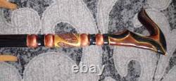 Walking cane women Walking cane stick Hand carved walking stick Hiking stick