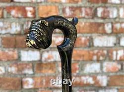 Walking stick Dog Walking sticks handmade Walking cane Dog Hand carved walking c