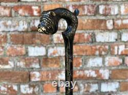 Walking stick Dog Walking sticks handmade Walking cane Dog Hand carved walking c