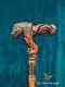 Walking stick Handcrafted Wooden Carved Cane featuring a Dinosaur Design Best