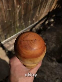 Walking stick Unique Bespoke Hand Made Hand Carved From Yew