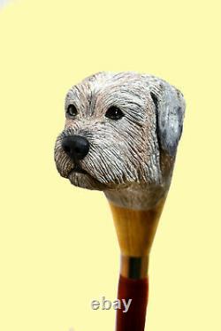 Walking sticks and canes dog portrait custom painting photo Pack Of Four Cane