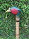 Welsh Handcrafted Carved Cock Pheasant Head Handle Walking Stick