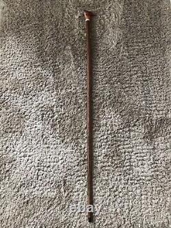 Welsh Handcrafted Carved Cock Pheasant Head Handle Walking Stick