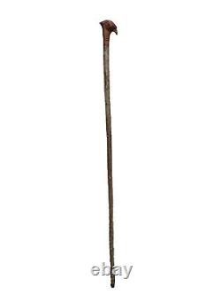 Welsh Handcrafted Carved Cock Pheasant Head Handle Walking Stick