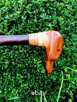 Welsh Handcrafted Carved Duck Head Handle Walking Stick