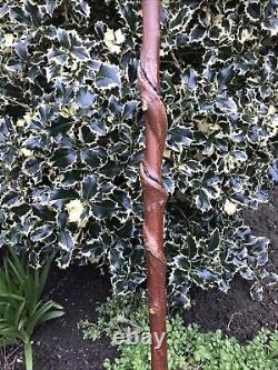 Welsh Handcrafted Carved Fox Red Labrador Head Handle Walking Stick