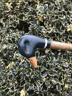 Welsh Handcrafted Carved Mallard Drake head walking stick