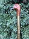 Welsh Handcrafted Carved Pochard Duck Head Handle Walking Stick