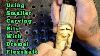 Wood Spirit On A Walking Stick Step By Step For Beginners With A Dremel First Minute No Sound
