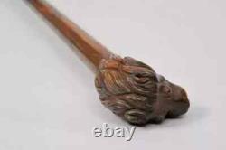 Wooden Bird Walking Stick Hand-Carved Walking Cane for Nature Lovers
