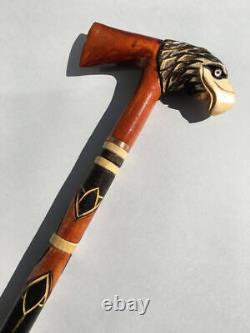 Wooden Eagle brown Handmade cane Fancy walking stick Cane